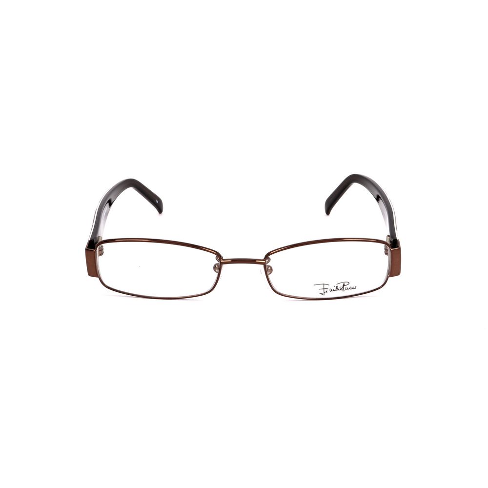 Emilio Pucci Braune Metallbrille (Gestell)