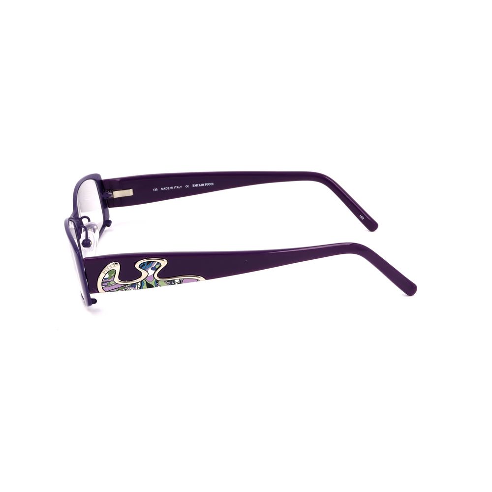 Emilio Pucci Paarse Metalen Bril (Montuur)