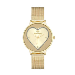 Juicy Couture Gold Stainless Steel Dress Watch
