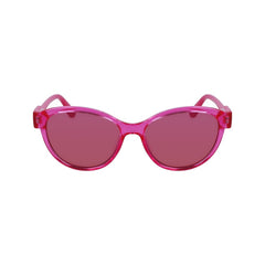 Karl Lagerfeld – Lilafarbene Sonnenbrille mit Spritzguss