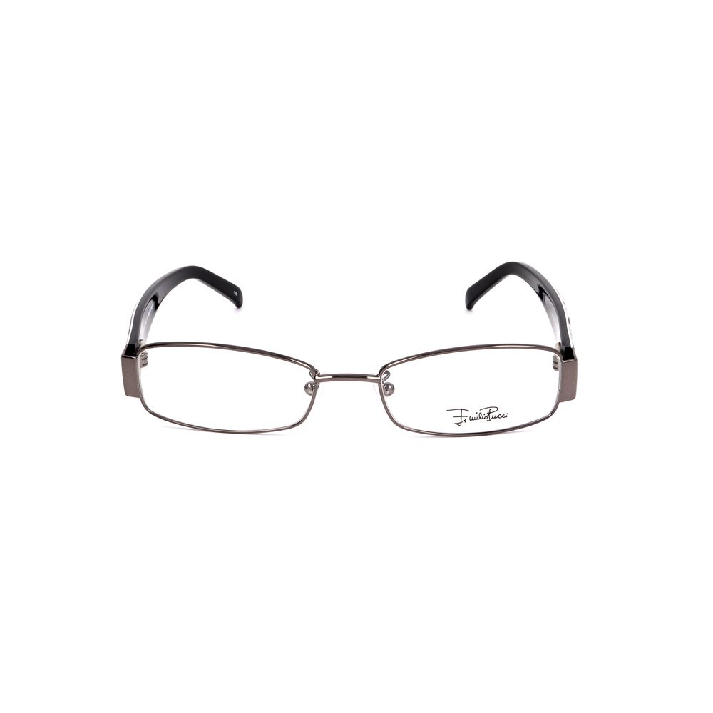 Emilio Pucci Brille aus grauem Metall (Gestell)
