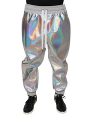 Dolce & Gabbana Zilver Iriserende Joggingbroek voor Heren