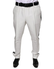 Dolce & Gabbana Witte Polyester Formele Pantalon