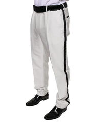 Dolce & Gabbana Witte Polyester Formele Pantalon