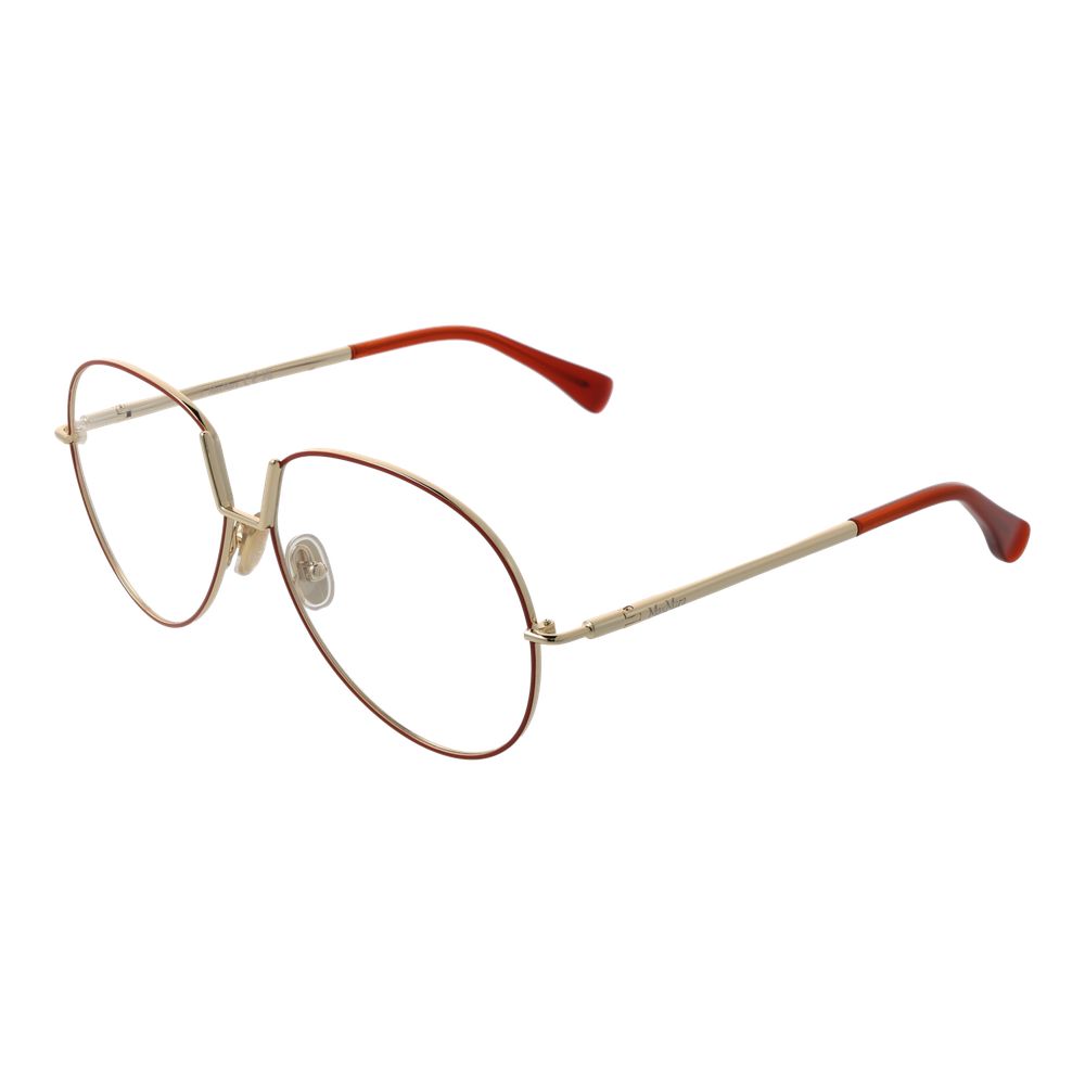 Max Mara Oranje Metalen Bril (Montuur)