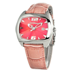 Chronotech veelkleurig leren gekleed horloge