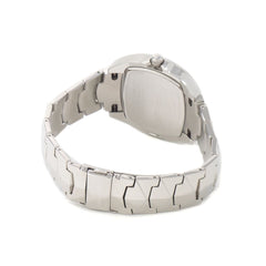 Chronotech Silberne Edelstahl-Armbanduhr