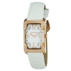 Chronotech Wit Lederen Horloge