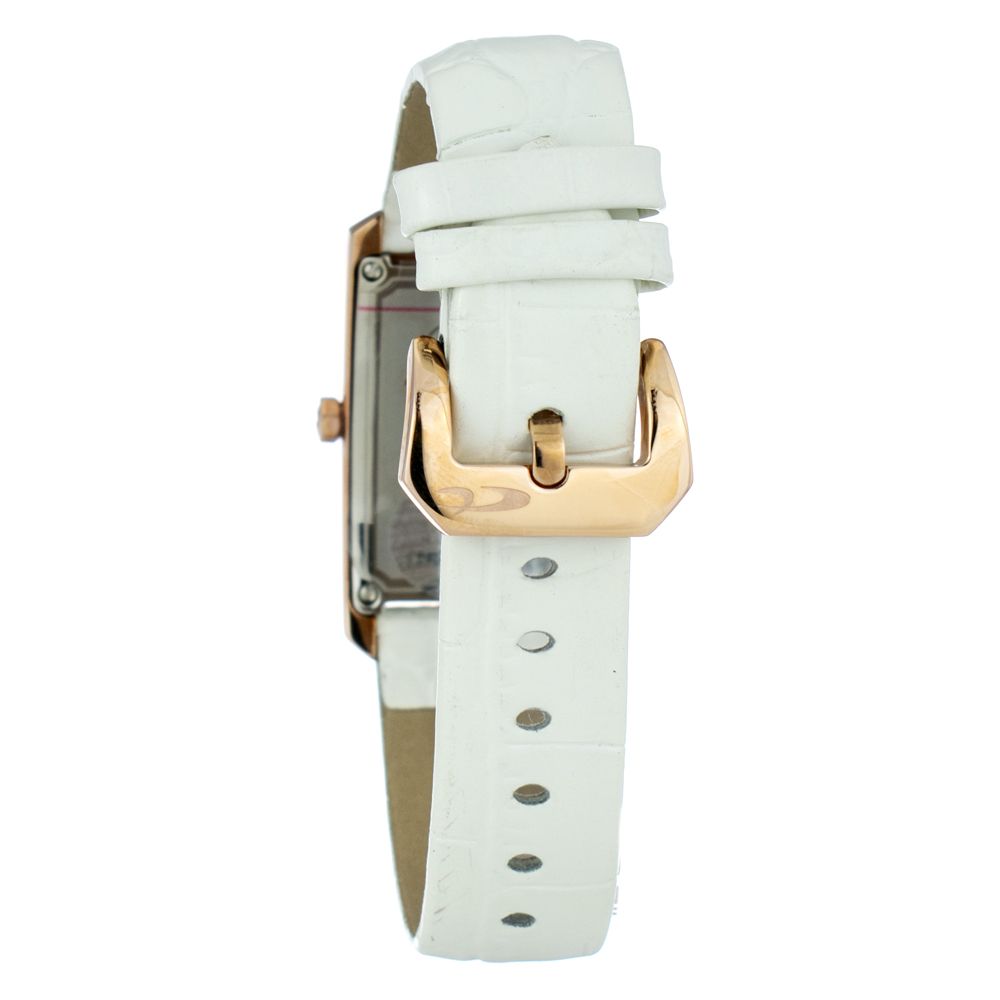 Chronotech Wit Lederen Horloge