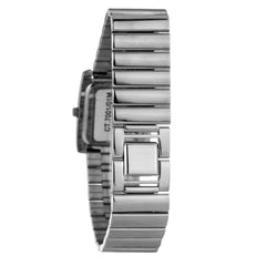 Chronotech Zilver Roestvrijstalen Geklede Horloge