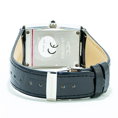 Chronotech Silberne Edelstahl-Armbanduhr