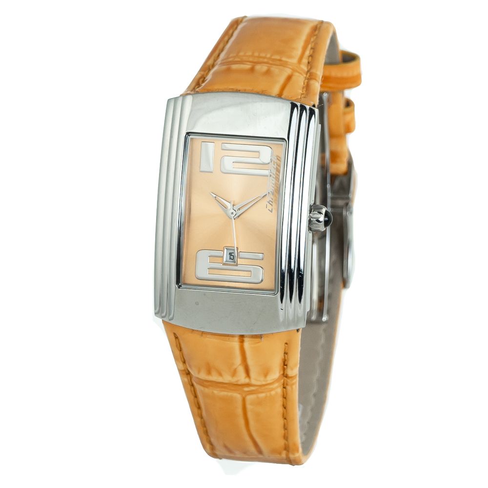Chronotech Orange Leder Dress Watch