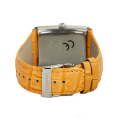 Chronotech Orange Leather Dress Watch