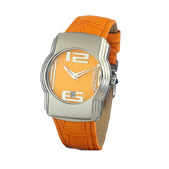 Chronotech Orange Leder Dress Watch