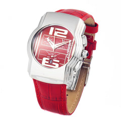 Chronotech Multicolor Leren Gekleed Horloge