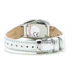 Chronotech Silberne Lederarmbanduhr