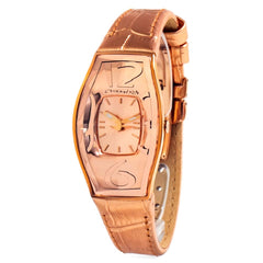 Chronotech Multicolor Leather Dress Watch