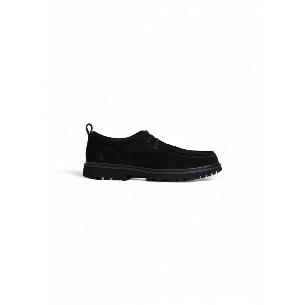 Calvin Klein Jeans Schwarze Oxford- und Derby-Schuhe aus Wildleder
