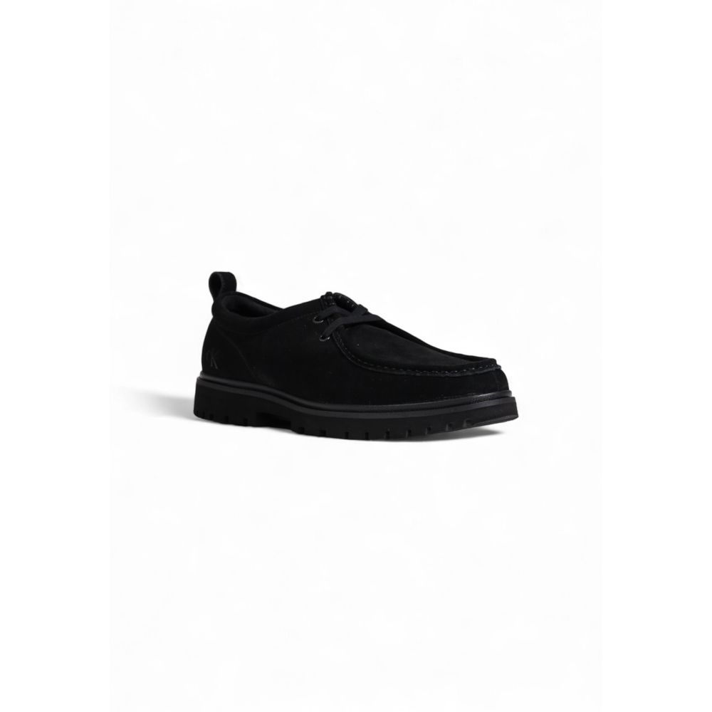 Calvin Klein Jeans Schwarze Oxford- und Derby-Schuhe aus Wildleder