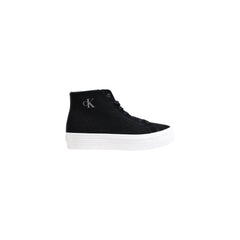 Calvin Klein Jeans Schwarze Plateau-Sneakers aus Wildleder