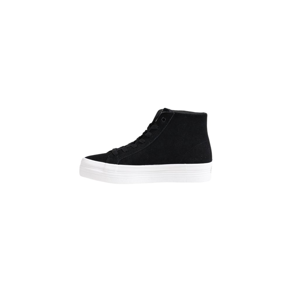 Calvin Klein Jeans Schwarze Plateau-Sneakers aus Wildleder