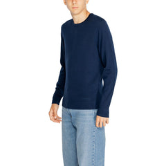 Calvin Klein Sweatshirt aus recycelter blauer Wolle