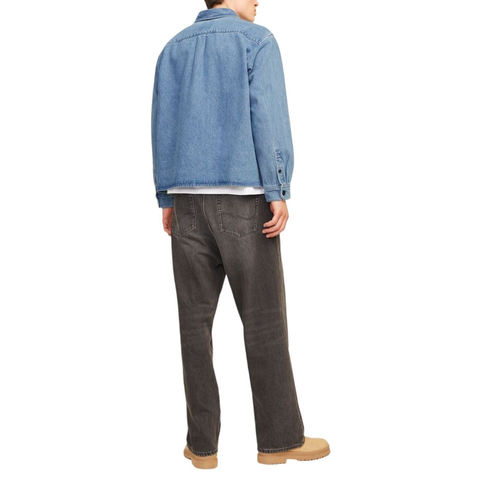 Jack Jones Lichtblauw Denim overhemd