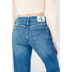 Calvin Klein Jeans Blauwe katoenen mom jeans