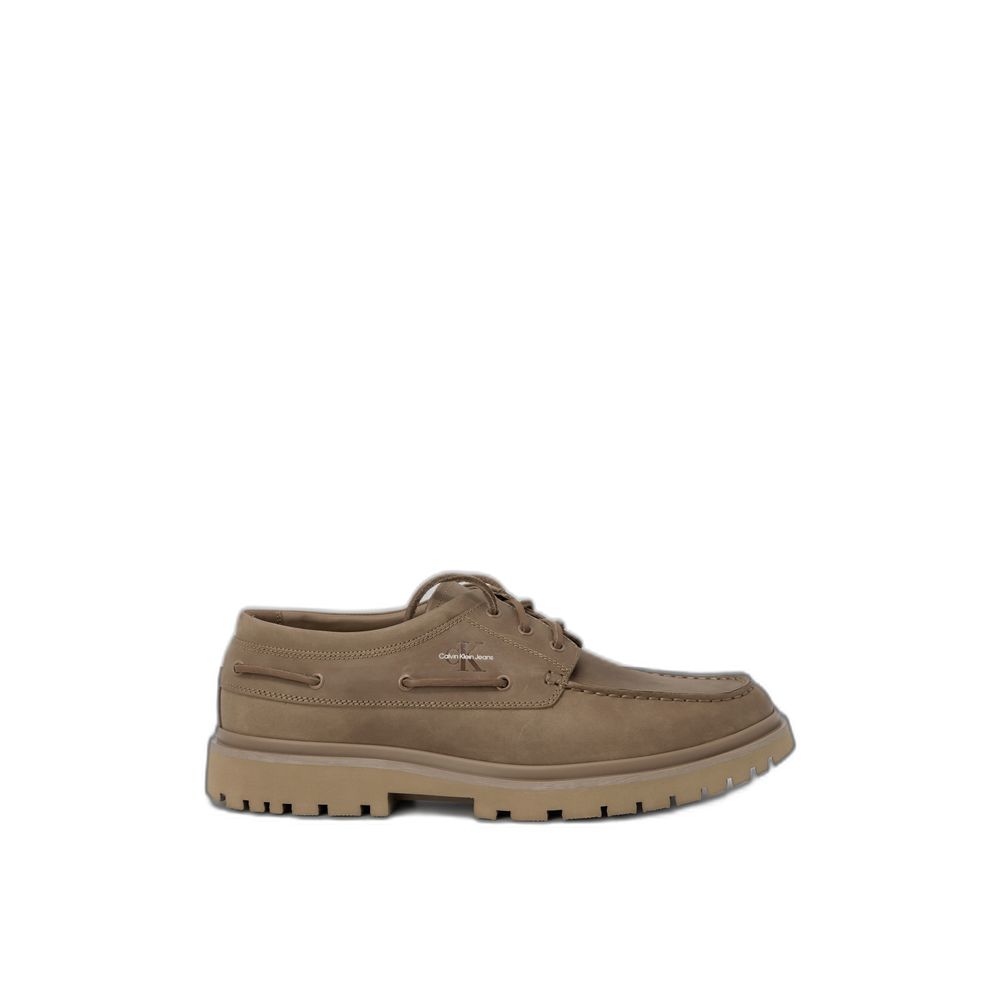 Calvin Klein Jeans Braune Leder-Oxfords und Derbys