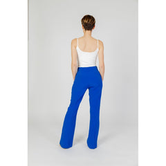 Nur blaue Schlaghose aus recyceltem Polyester