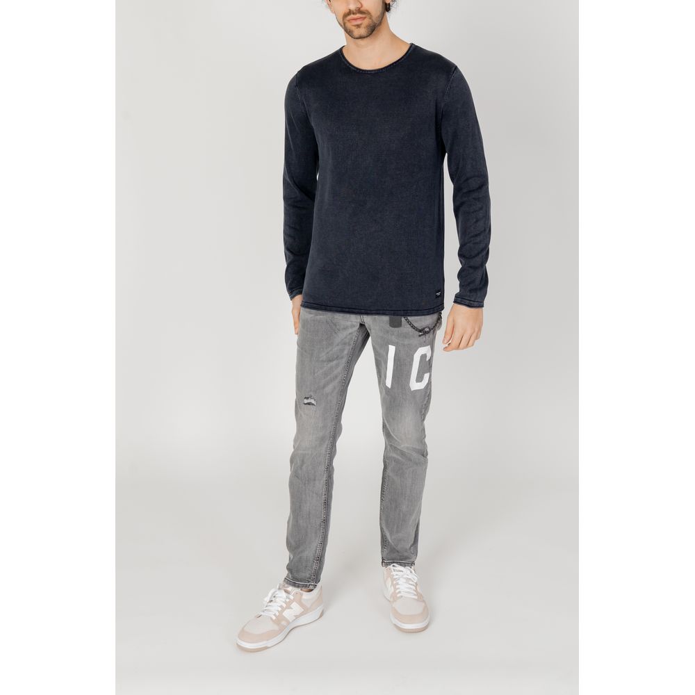 Jack Jones Blaues Baumwoll-Sweatshirt