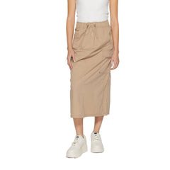 Street One Beige Katoenen Midirok