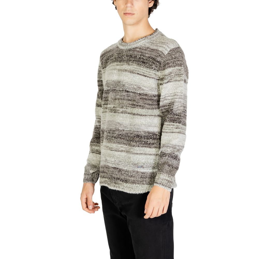 Gianni Lupo Graues Polyacryl-Sweatshirt