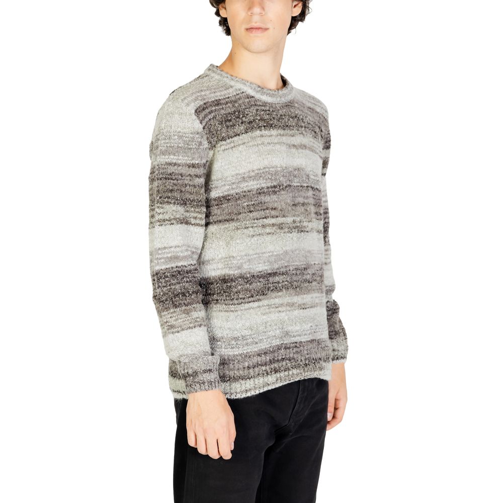 Gianni Lupo Graues Polyacryl-Sweatshirt