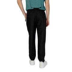 Gianni Lupo Black Polyester Pant