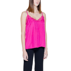 Vila Clothes Roze Viscose Tanktops
