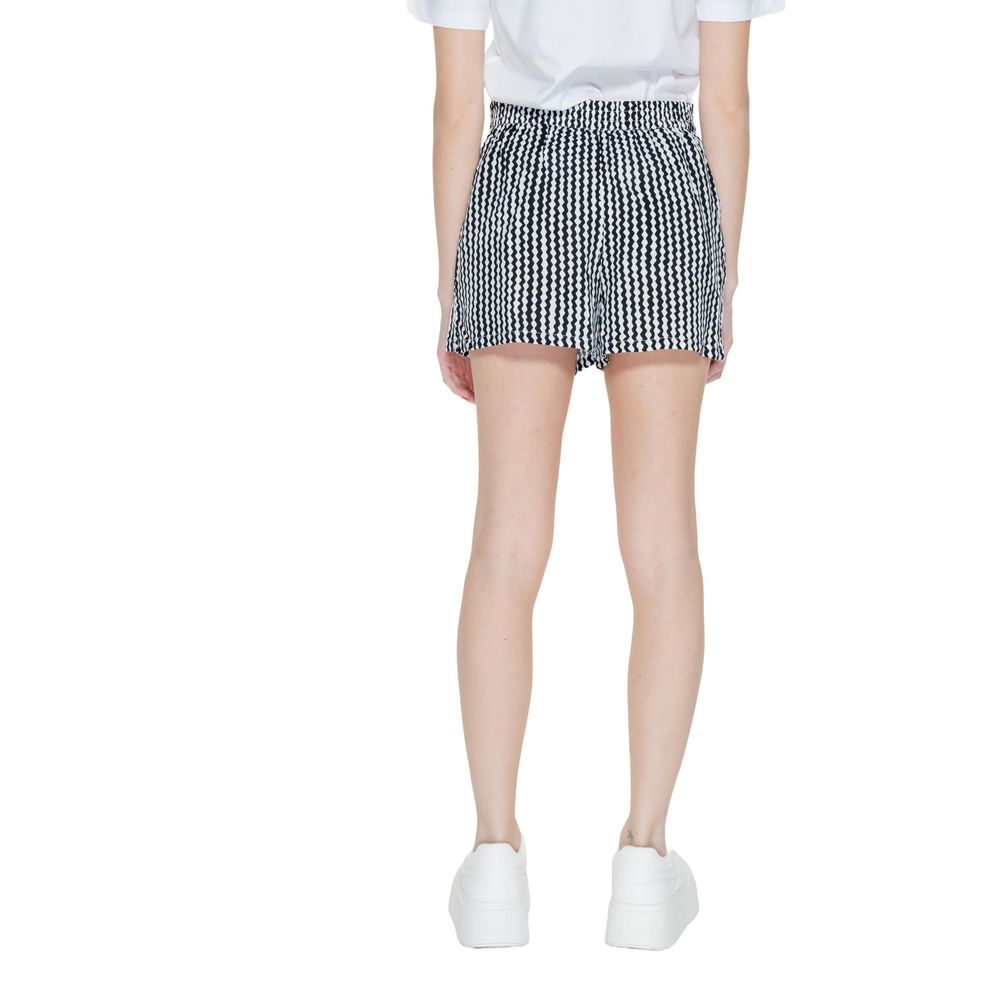 Alleen zwarte viscose shorts