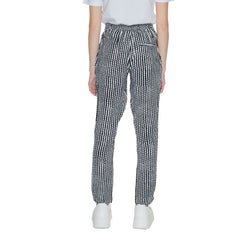 Nur schwarze Viskose-Freizeithose