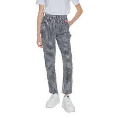 Nur schwarze Viskose-Freizeithose