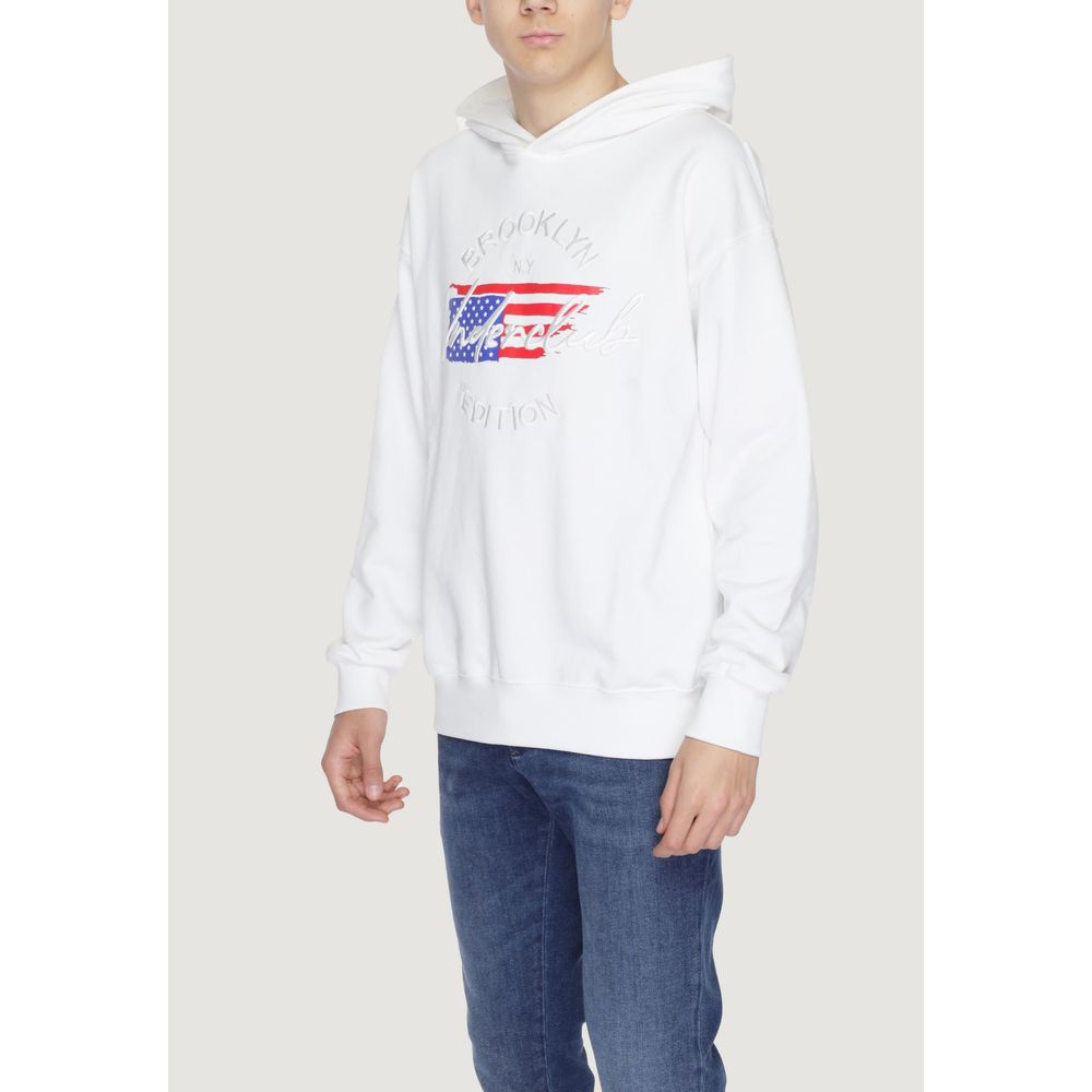 Underclub Weißer Baumwoll-Hoodie