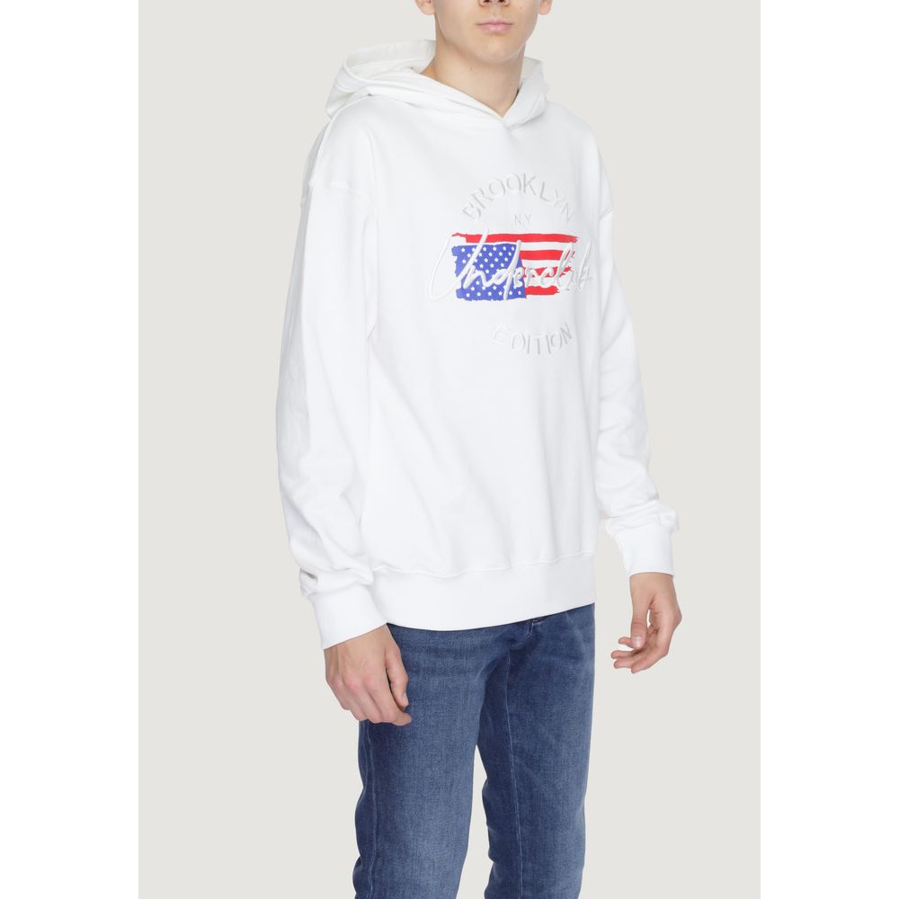Underclub Weißer Baumwoll-Hoodie