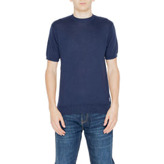 Hamaki-Ho Blaues Baumwoll-T-Shirt