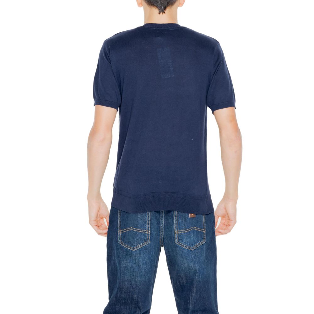 Hamaki-Ho Blaues Baumwoll-T-Shirt