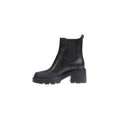 Tommy Hilfiger Jeans Black Leather Ankle
