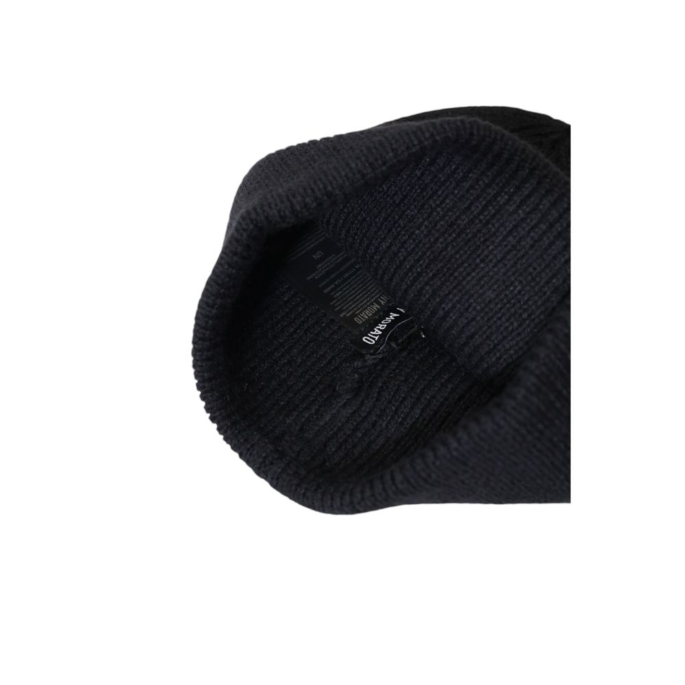 Antony Morato Zwarte Wollen Pet (Baseballpet)