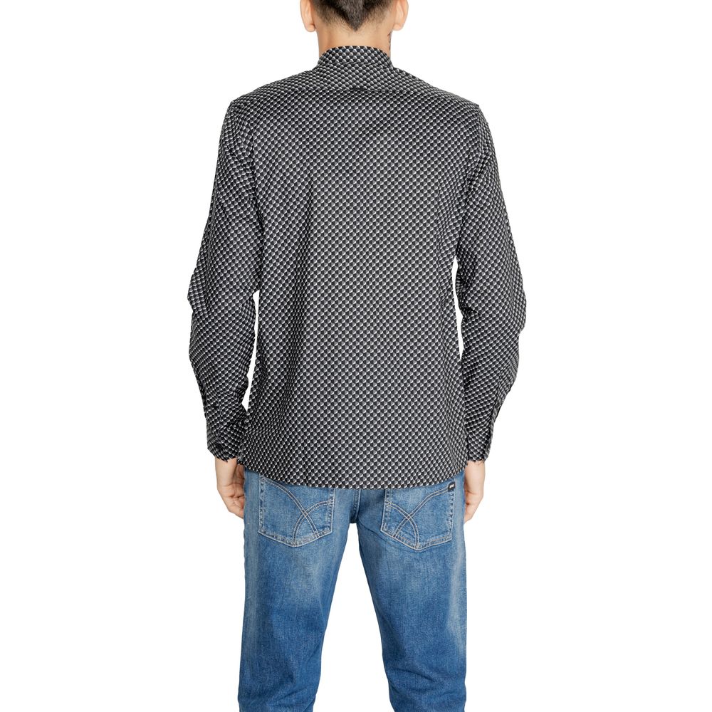 Antony Morato Hemd mit Muster aus grauer Baumwolle