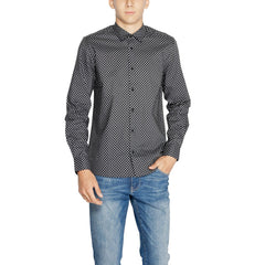 Antony Morato Hemd mit Muster aus grauer Baumwolle