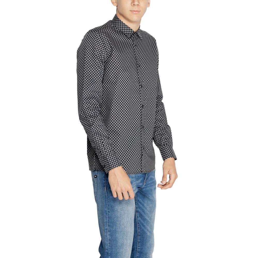Antony Morato Hemd mit Muster aus grauer Baumwolle