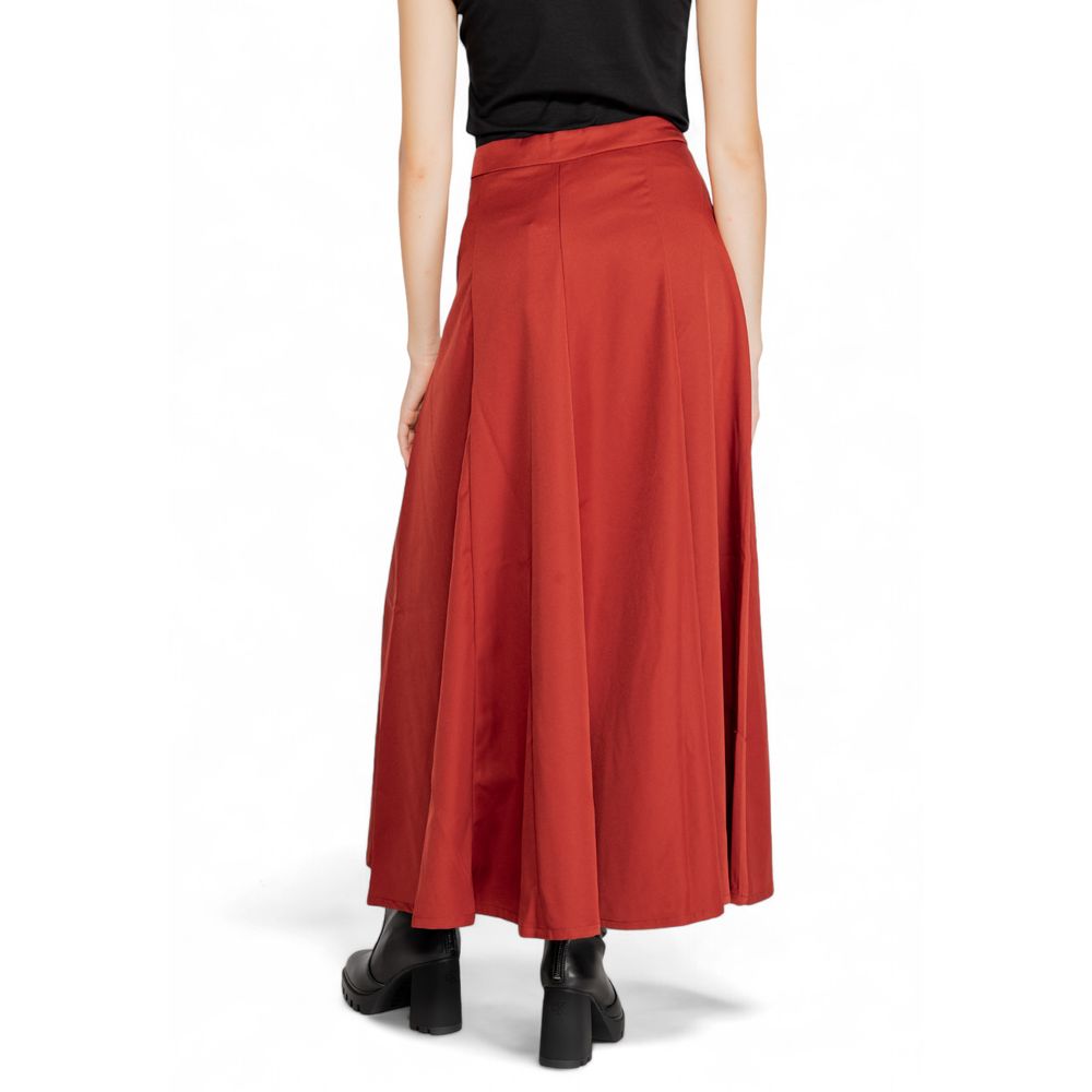 Vero Moda Rode Polyester Lange Rok