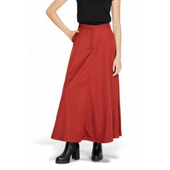 Vero Moda Rode Polyester Lange Rok